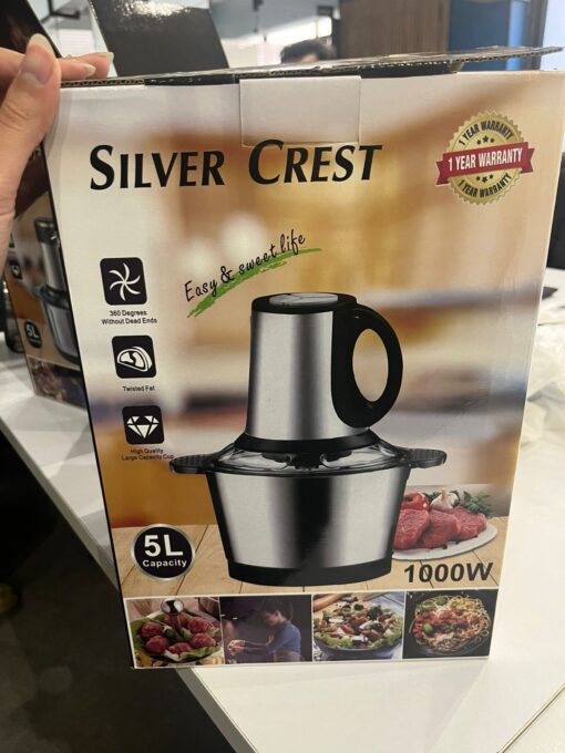 • عرض خلاط Silver Crest + مطحنة 4500 وات + مفرمة اللحوم الكهربائية ستانليس 5 لتر Silver Crest 1000 Watt