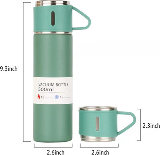 ⁦• ترمس حافظ للحرارة + 2 كوب⁩ - الصورة ⁦3⁩