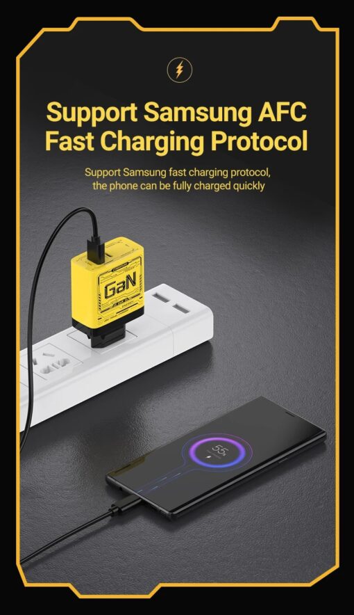⁦• شاحن USB-C بقوة 120 واط - شاحن سريع GaN مع تقنية PD⁩ - الصورة ⁦4⁩