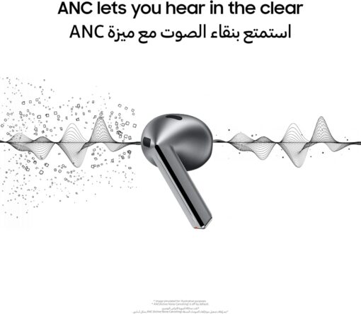⁦"	Samsung Galaxy Buds 3 Pro semi original Silver"⁩ - الصورة ⁦3⁩