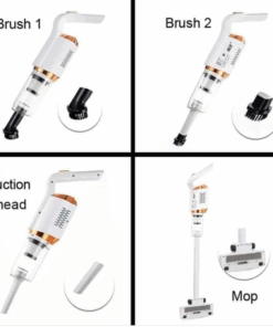 " عرض المكنسة القابلة لأعادة الشحن 3 في 1 مع حامل ومحرك الاثاث"