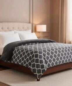 عرض 2 لحاف شتوي 220 * 235 سم (لحاف شتوي فرو كحلي مع لحاف شتوي فرو بيج ) مع 4 مخدة فايبر 500 جرام 7 436f2c97 39c5 483b ad1b 47abe2bcc49d