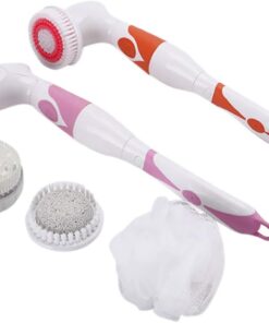 • "	فرشاة تنظيف الجسم و الاستحمام 4 في 1"