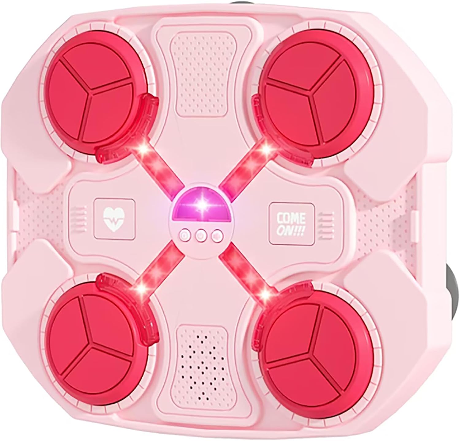 عرض لوحة الملاكمة الموسيقية بينك + دراجة صغيرة للتمارين 1 عرض لوحة الملاكمة الموسيقية بينك + دراجة صغيرة للتمارين