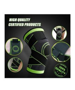 • عرض قطعتين ركبة برباط ضاغط اخضر