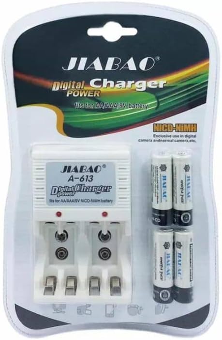 " شاحن بطاريات + مجموعة بطاريات" 5 " شاحن بطاريات + مجموعة بطاريات" - الصورة 5