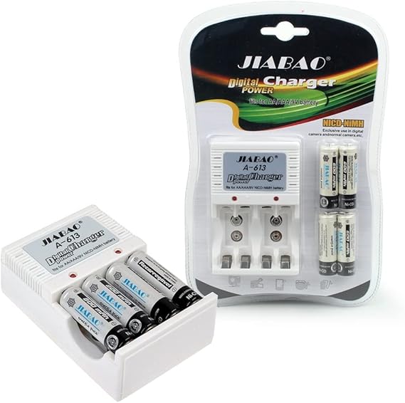 " شاحن بطاريات + مجموعة بطاريات" 4 " شاحن بطاريات + مجموعة بطاريات" - الصورة 4