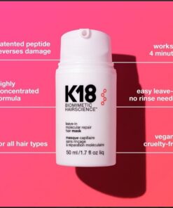 عرض 2 قطعة من كريم فرد الشعر K18