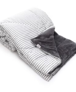 Alternative view of عرض كفر ظهر السرير 160 سم بيج مع لحاف Gray Striped