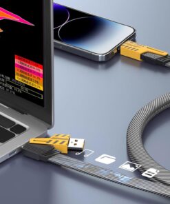 • كابل شاحن USB متعدد 15 سم، شحن سريع 65 واط 3 في 1 (Lightning, Type-C & Micro USB) 11 c331609a ebc2 4853 9820 f05f75d87a5c