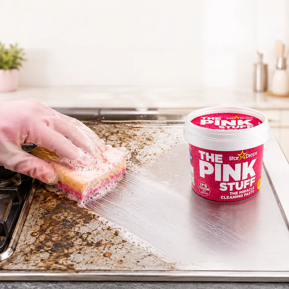 عرض معجون التنظيف The Pink Stuff + 3 اسبراي التنظيف الجبار Multipurpose Bubble Cleaner + 2 أقوى سفنجة لتنظيف الزجاج 4 عرض معجون التنظيف The Pink Stuff + 3 اسبراي التنظيف الجبار Multipurpose Bubble Cleaner + 2 أقوى سفنجة لتنظيف الزجاج - الصورة 4