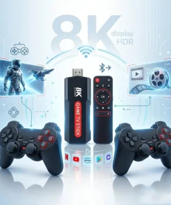 ⁦جهاز وعصا ألعاب فيديو مطور 8K 5G (+30,000 لعبة ريترو) + ضمان سنة⁩ - الصورة ⁦3⁩