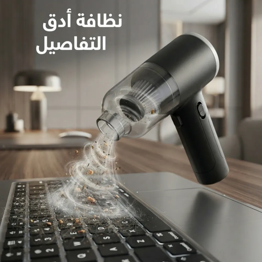 عرض المكنسة المحمولة شفط و طرد + قطعتين فوطة مايكروفايبر هدية 4 عرض المكنسة المحمولة شفط و طرد + قطعتين فوطة مايكروفايبر هدية - الصورة 4