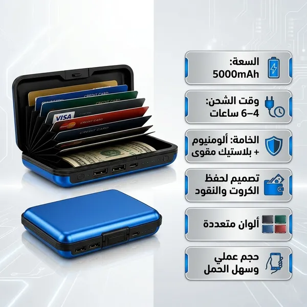محفظة مزودة بباور بانك 6 محفظة مزودة بباور بانك - الصورة 6